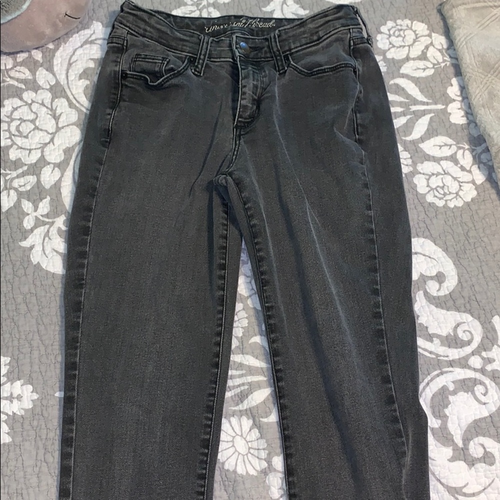 black denim jeans